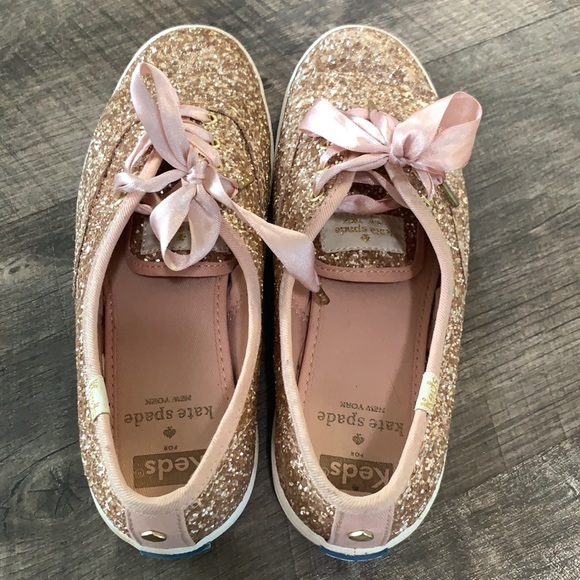 Kate spade glitter Keds pink size 6 - Picture 2 of 4